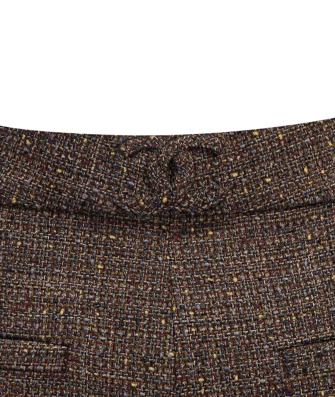 CHANEL Коричневые хлопковые прямые брюки, фото 9
