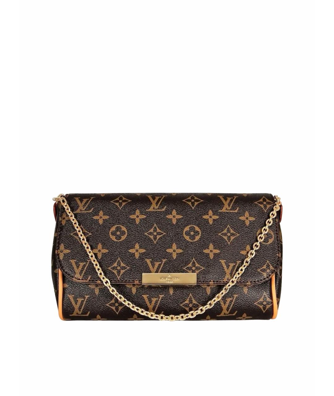 LOUIS VUITTON Коричневая сумка с короткими ручками, фото 1