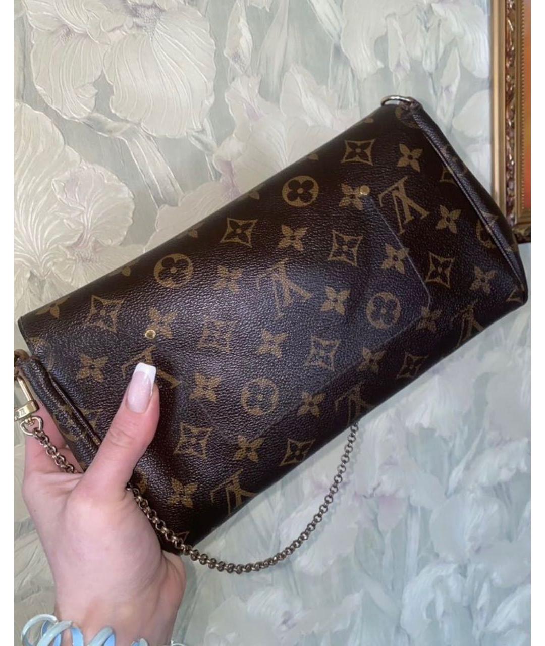 LOUIS VUITTON Коричневая сумка с короткими ручками, фото 4