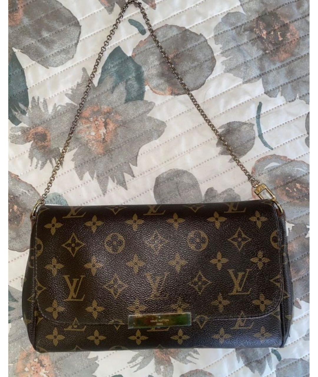 LOUIS VUITTON Коричневая сумка с короткими ручками, фото 5