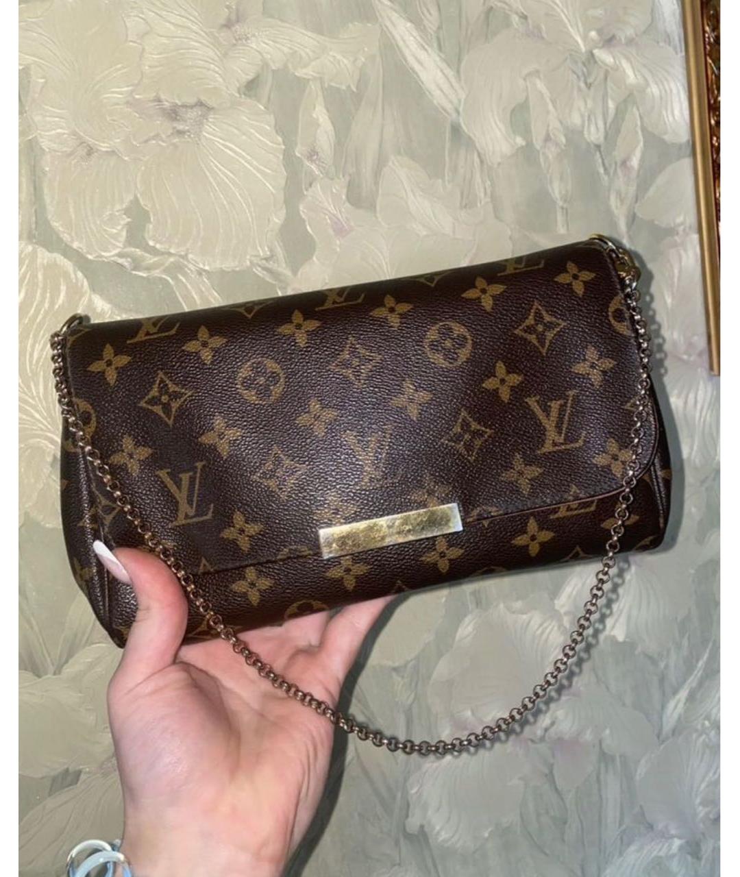 LOUIS VUITTON Коричневая сумка с короткими ручками, фото 3