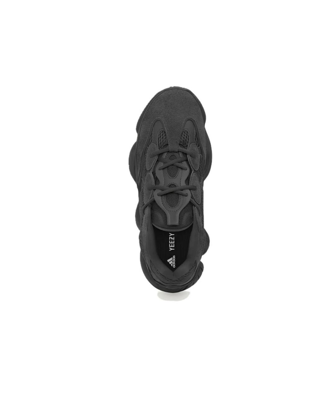 ADIDAS YEEZY Черные замшевые низкие кроссовки / кеды, фото 5