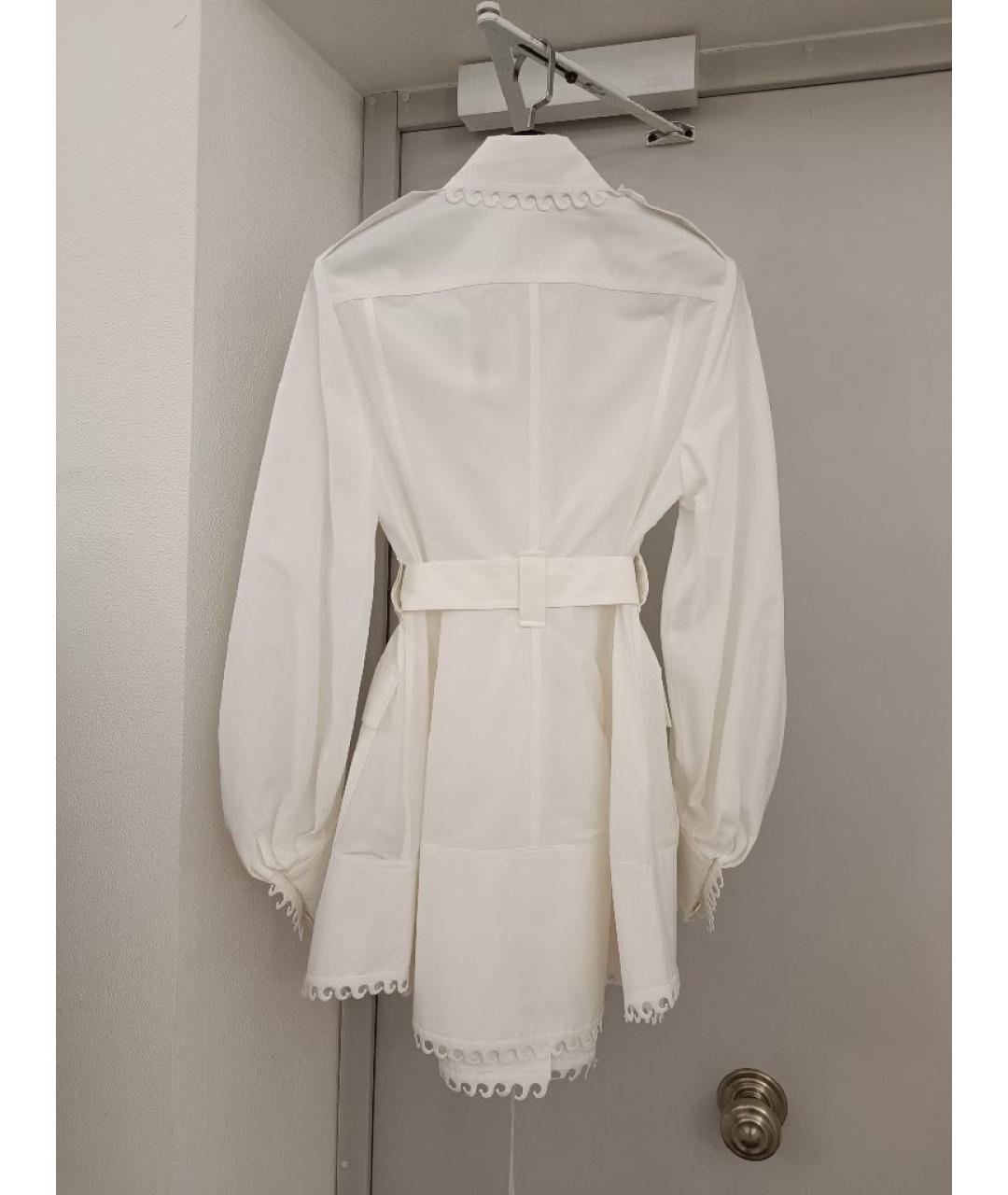 ZIMMERMANN Белое хлопковое повседневное платье, фото 2