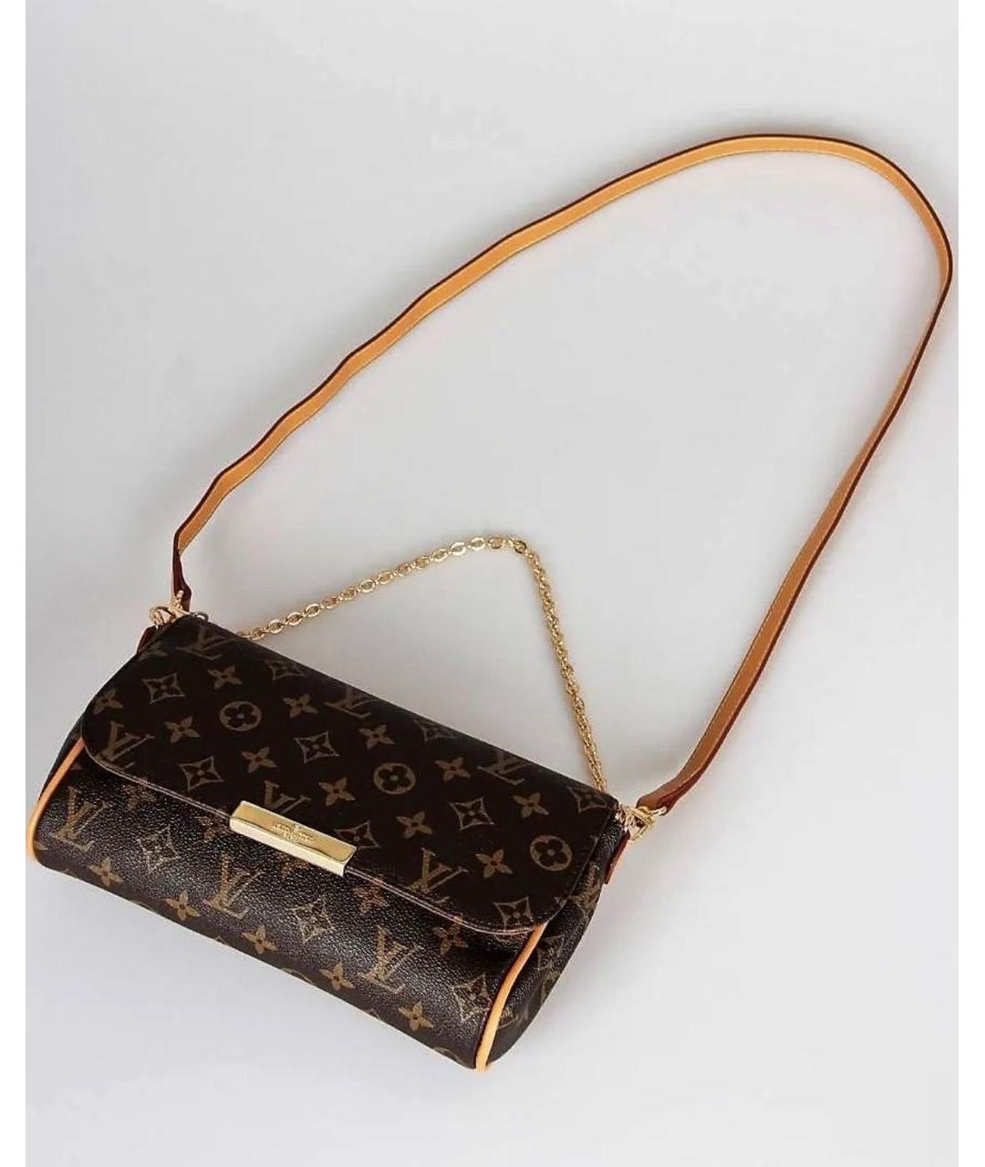 LOUIS VUITTON Коричневая сумка через плечо, фото 3