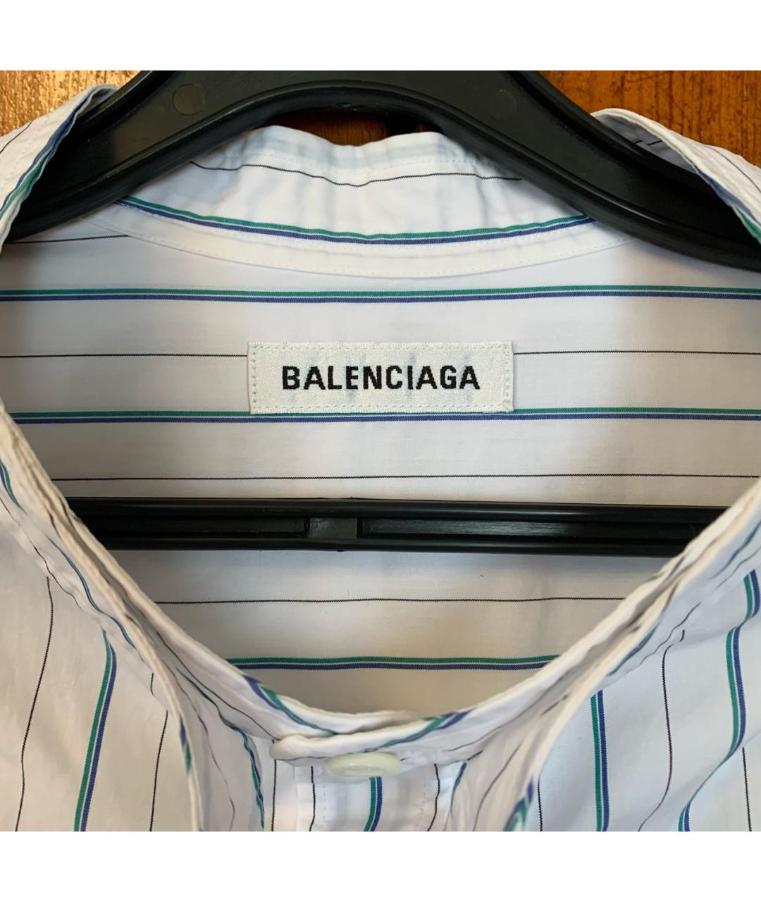 BALENCIAGA Белая хлопковая рубашка, фото 3