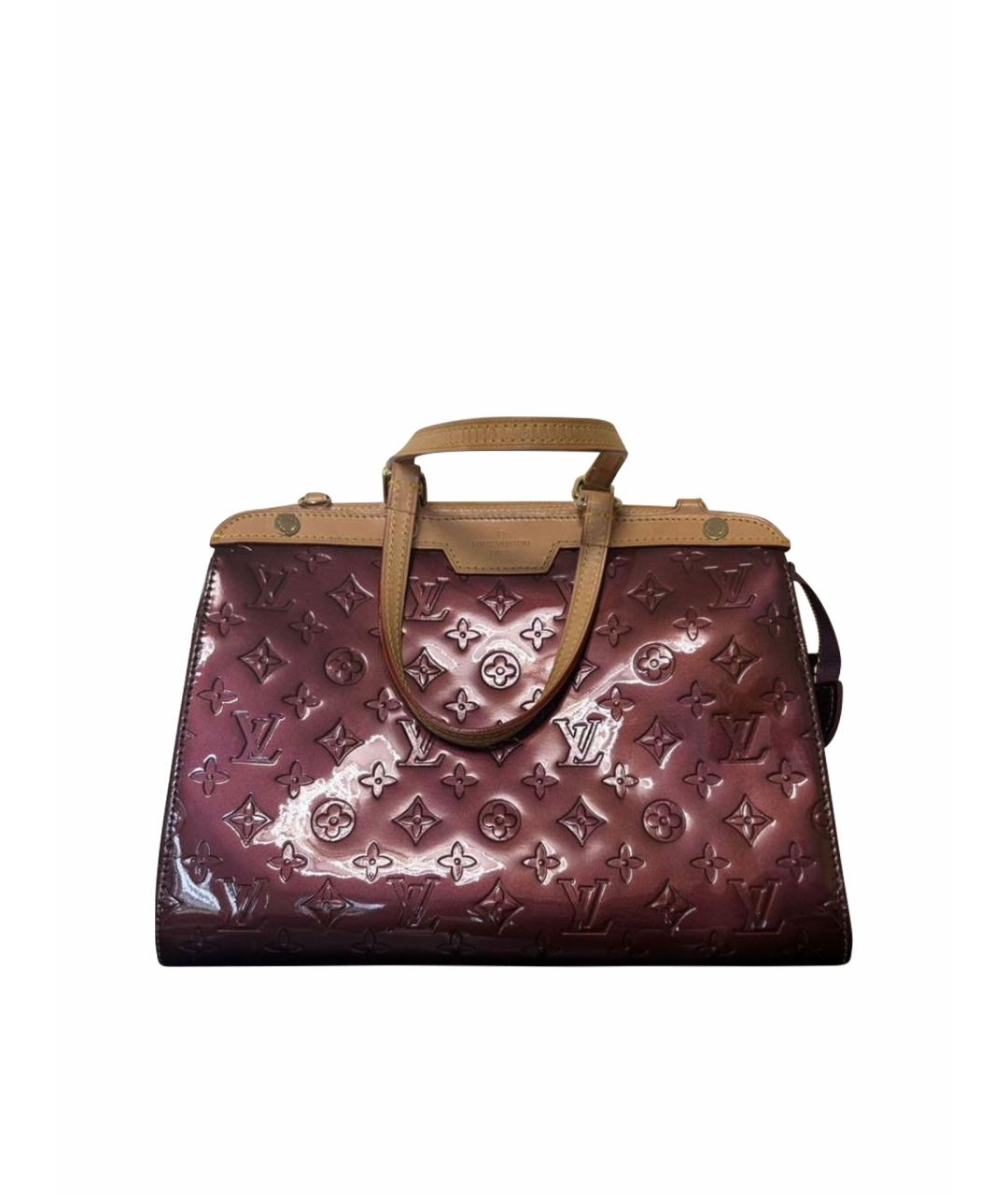 LOUIS VUITTON Бордовая сумка с короткими ручками, фото 1