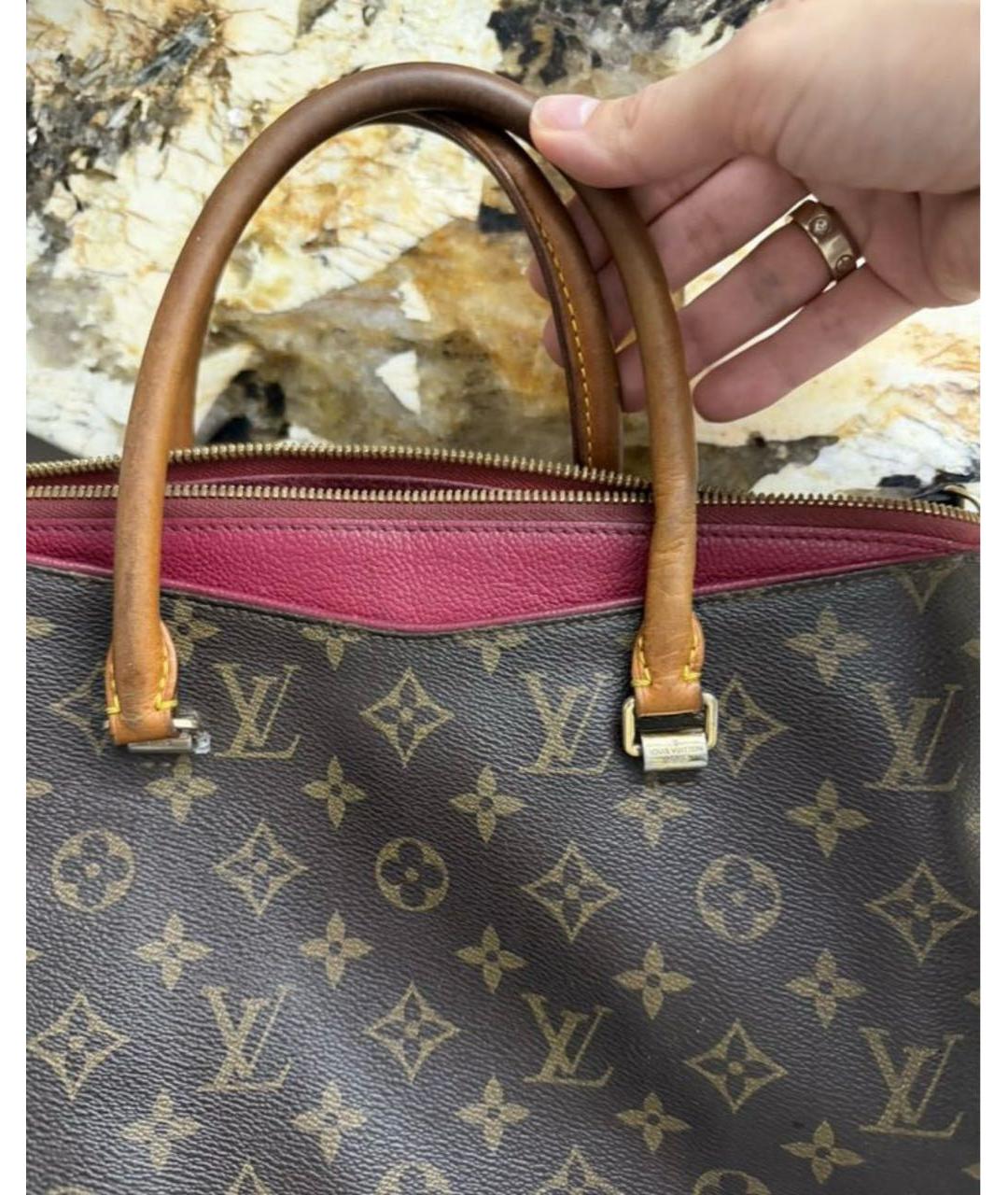 LOUIS VUITTON Коричневая сумка с короткими ручками, фото 4