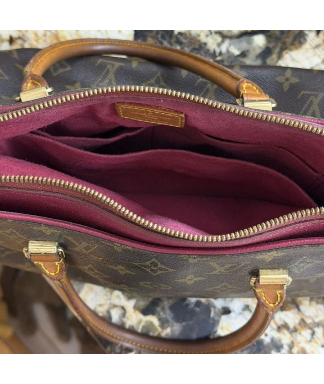LOUIS VUITTON Коричневая сумка с короткими ручками, фото 3