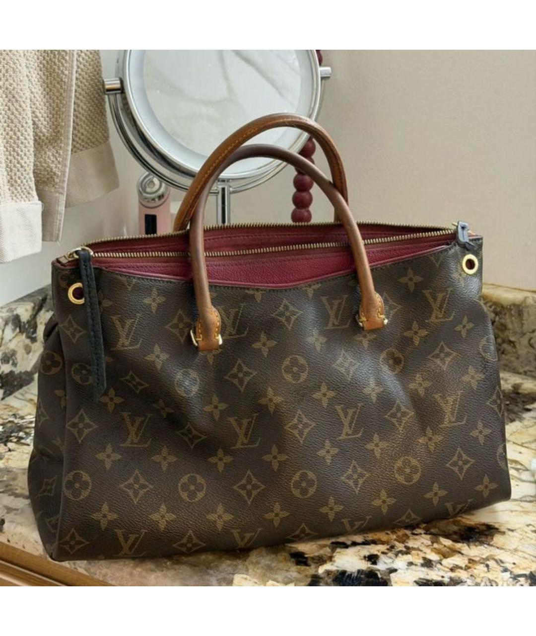 LOUIS VUITTON Коричневая сумка с короткими ручками, фото 6