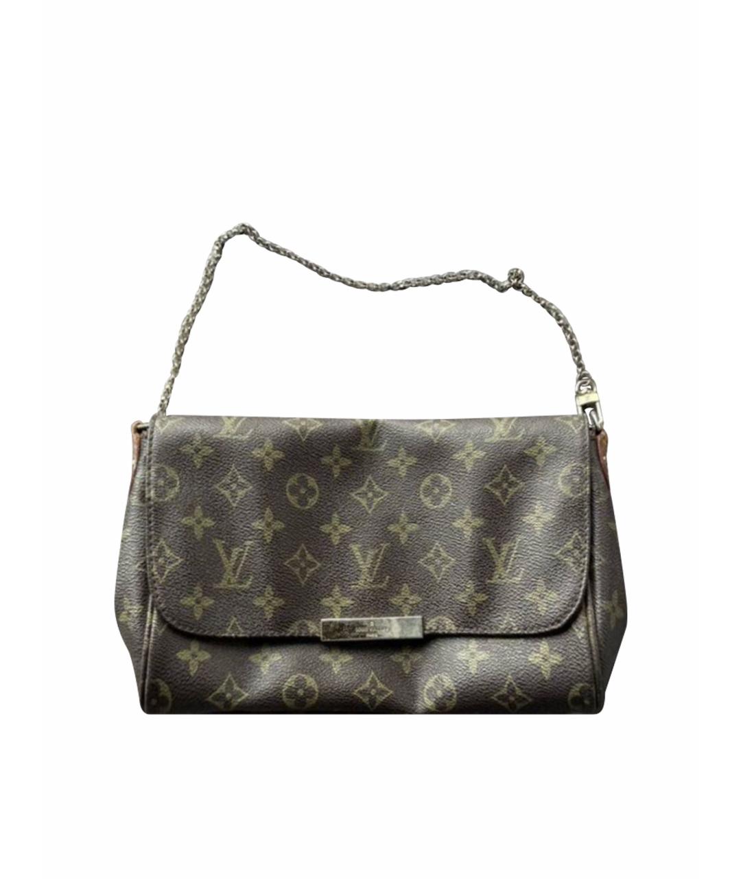 LOUIS VUITTON Коричневая сумка с короткими ручками, фото 1