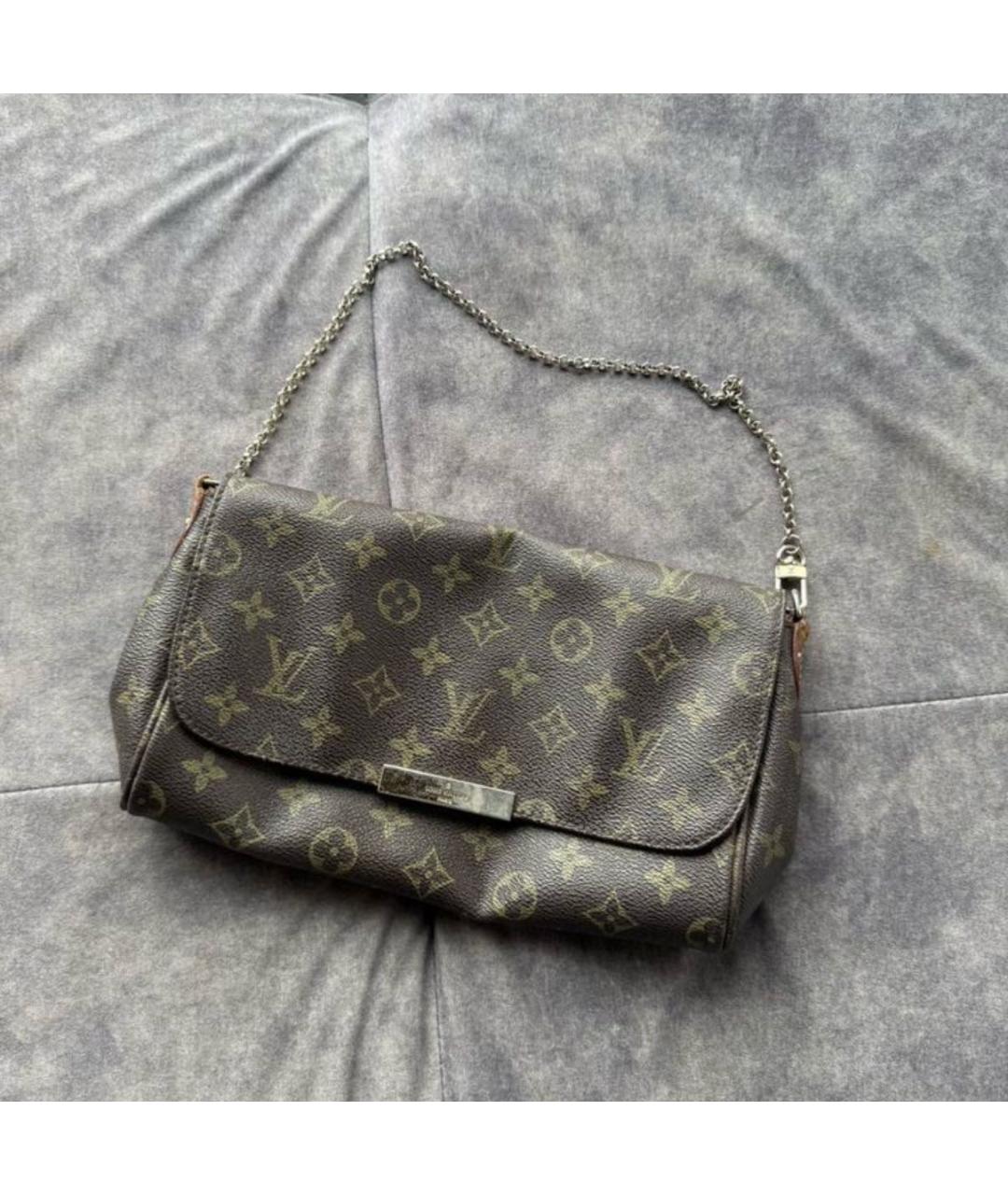 LOUIS VUITTON Коричневая сумка с короткими ручками, фото 5