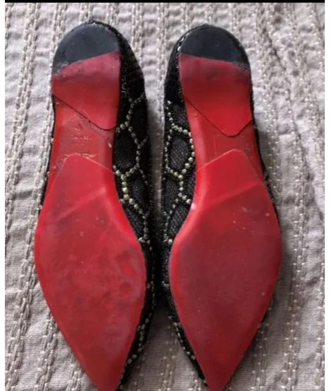 CHRISTIAN LOUBOUTIN Черные балетки, фото 4