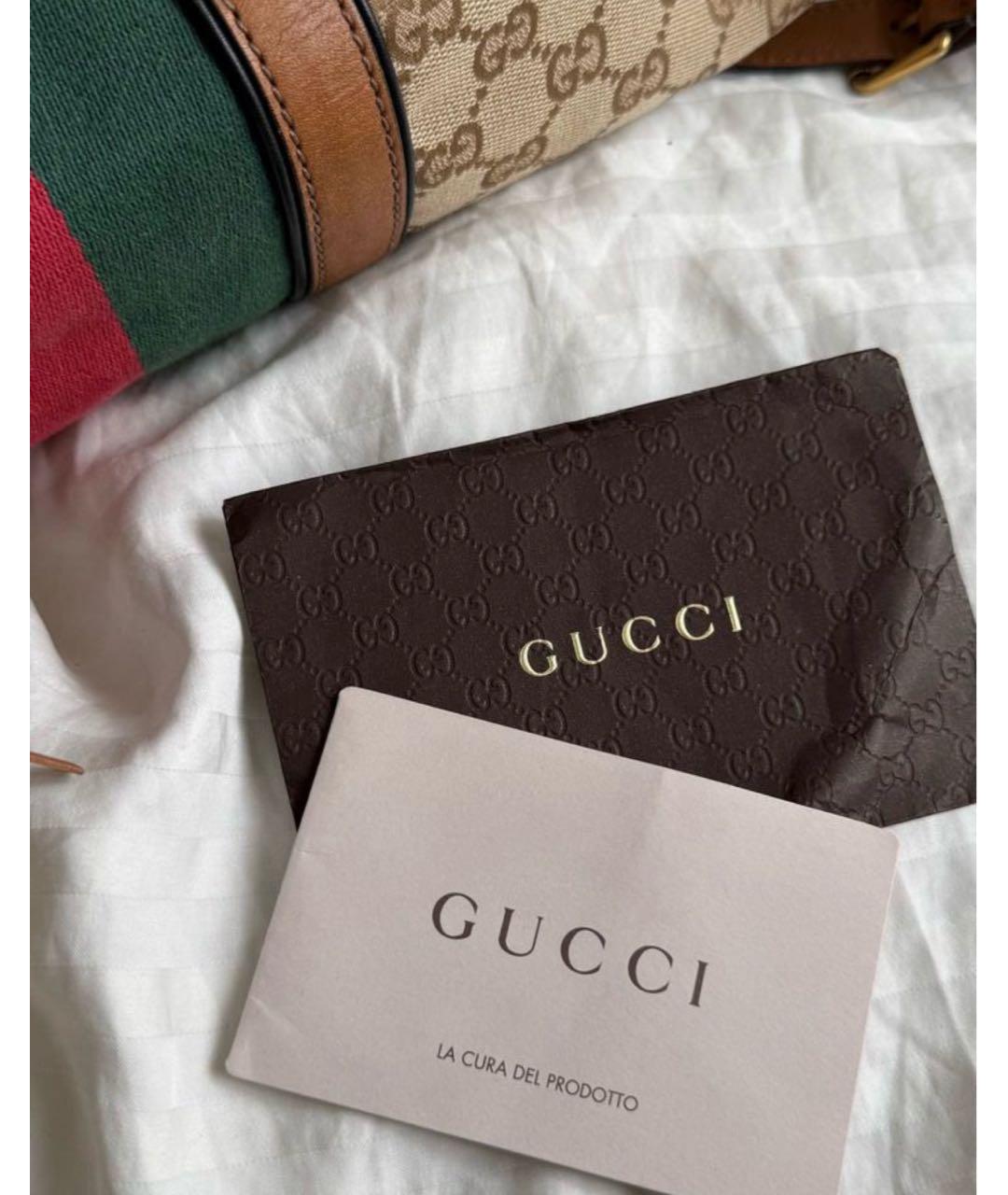 GUCCI Коричневая сумка с короткими ручками, фото 5