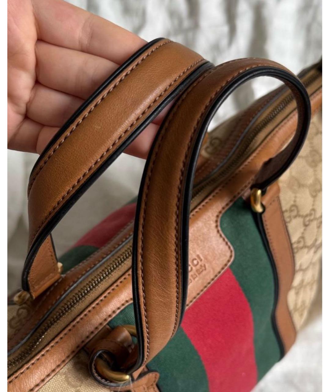 GUCCI Коричневая сумка с короткими ручками, фото 4