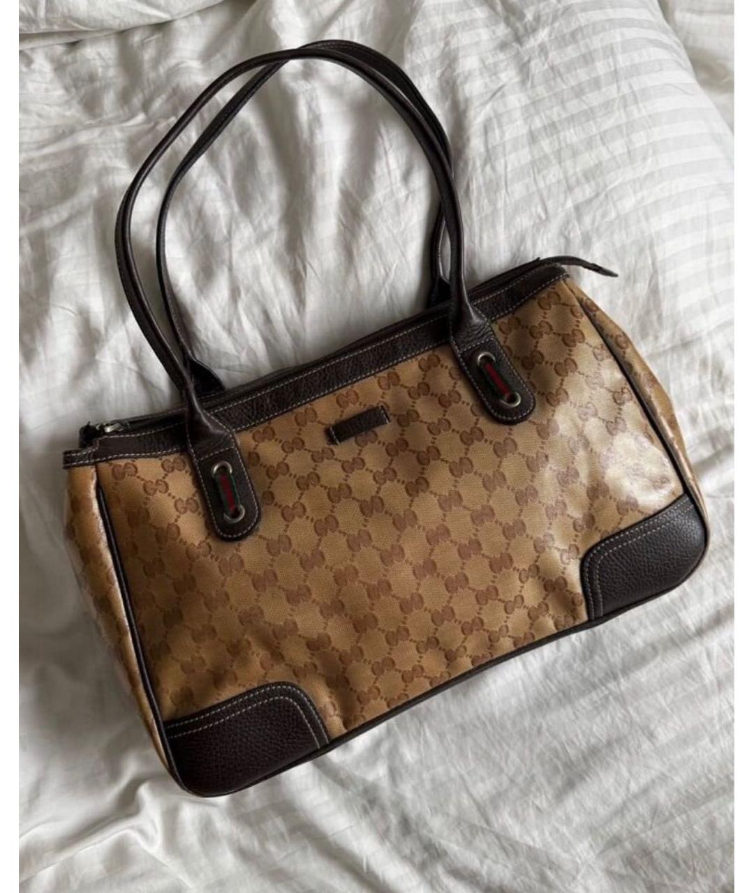 GUCCI Коричневая сумка с короткими ручками, фото 7