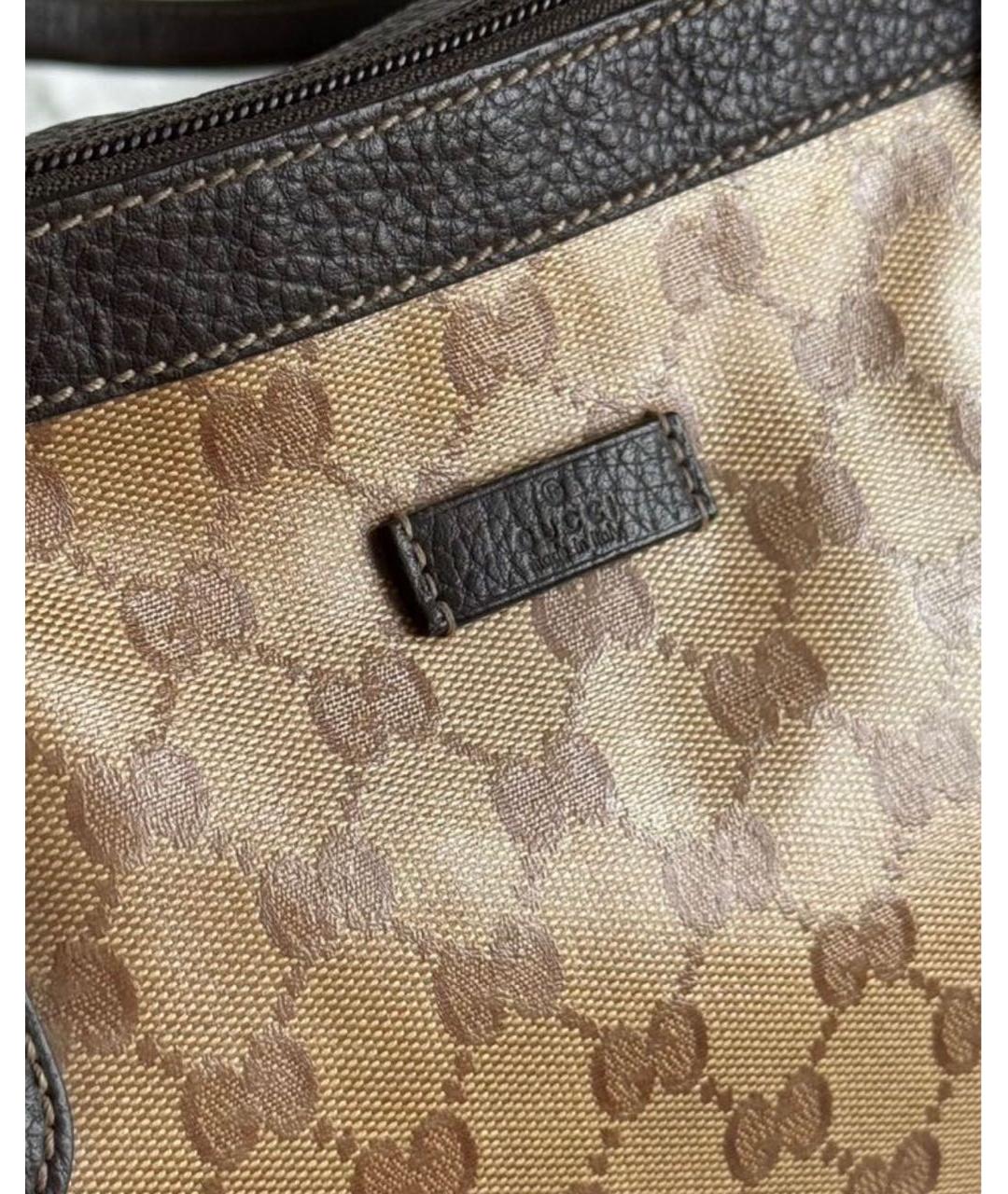 GUCCI Коричневая сумка с короткими ручками, фото 5