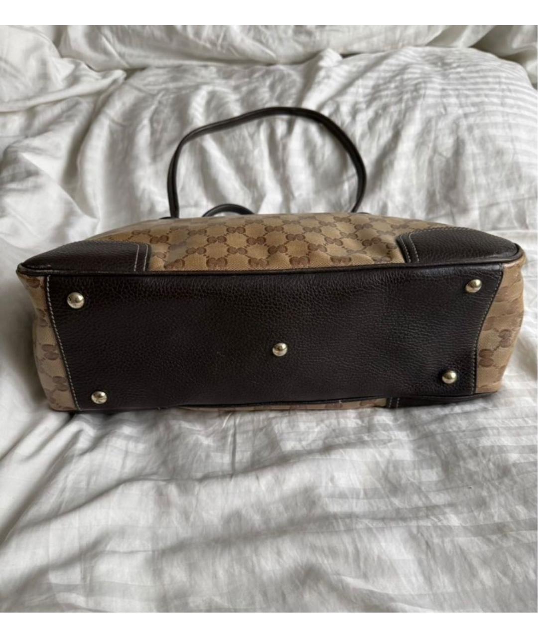 GUCCI Коричневая сумка с короткими ручками, фото 3