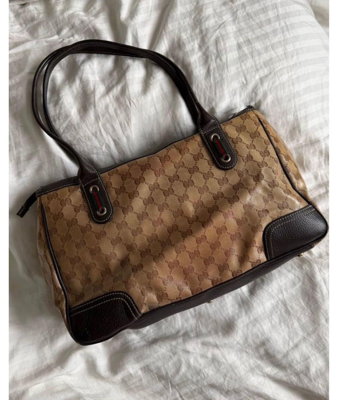 GUCCI Коричневая сумка с короткими ручками, фото 2