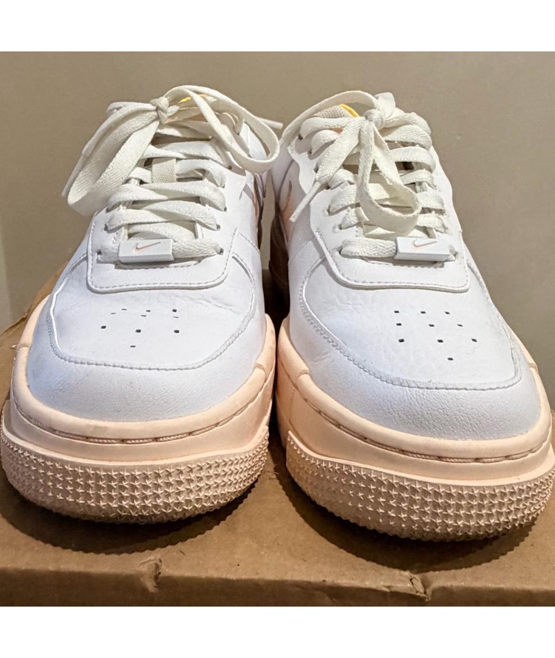 NIKE Белые кожаные кроссовки, фото 2