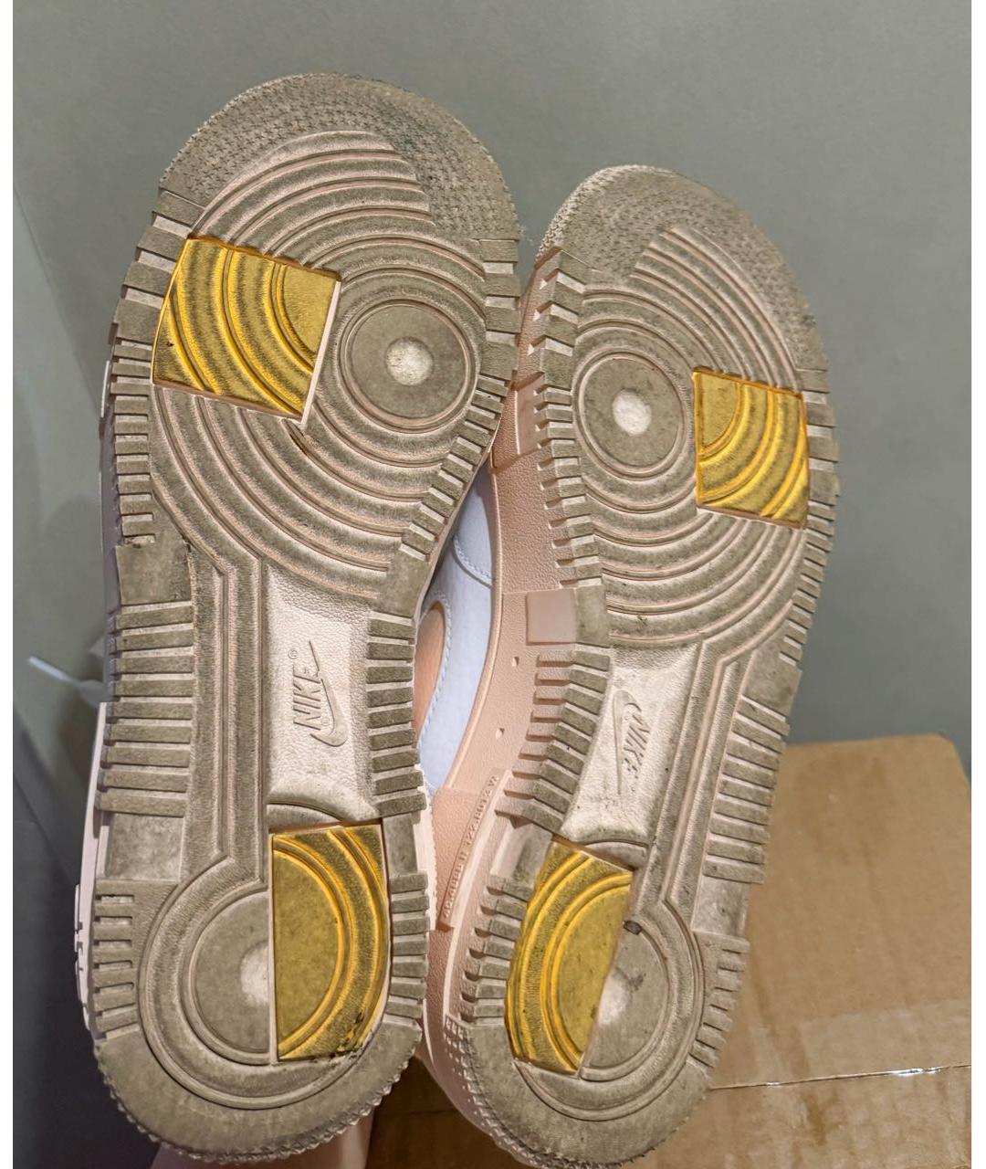 NIKE Белые кожаные кроссовки, фото 6