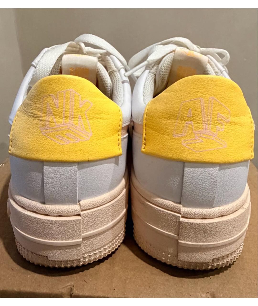 NIKE Белые кожаные кроссовки, фото 4