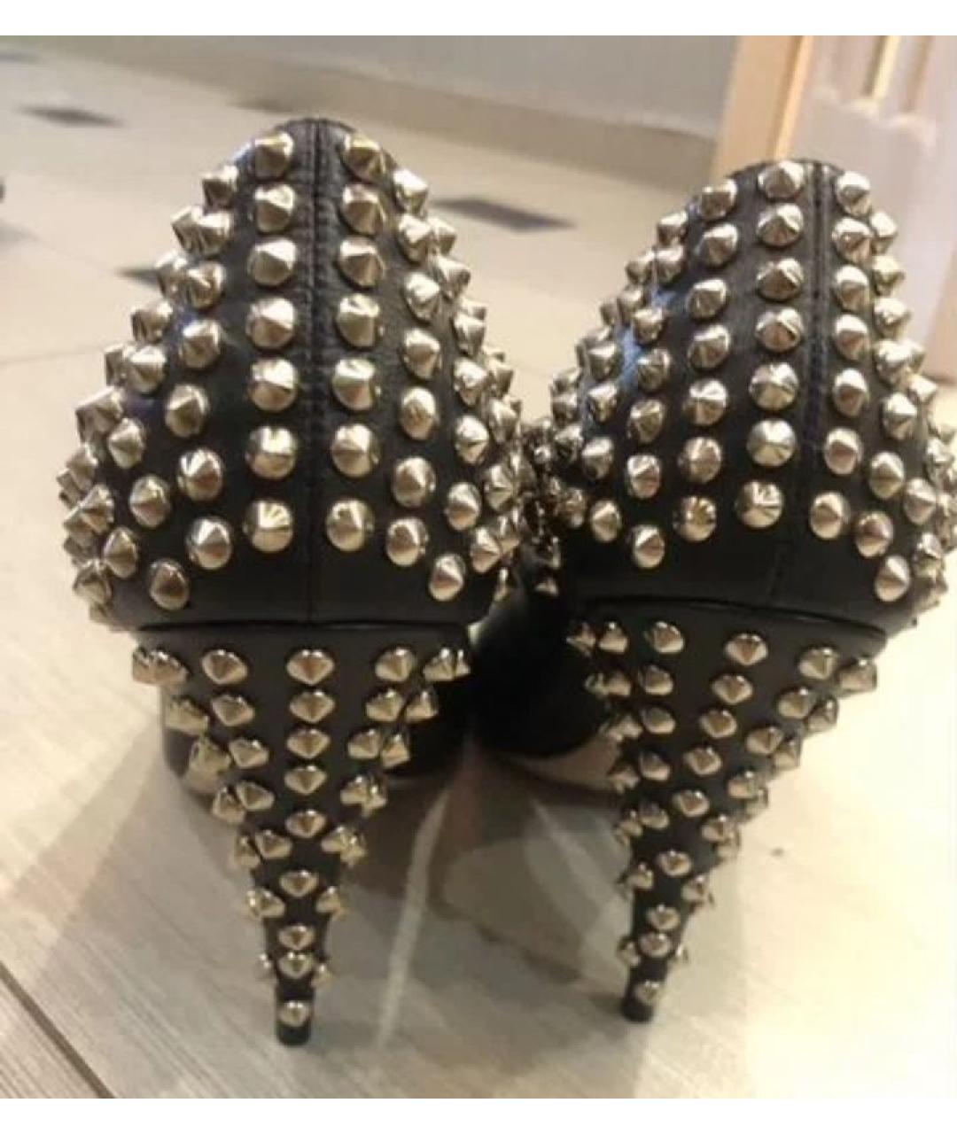 MIU MIU Черные кожаные туфли, фото 4