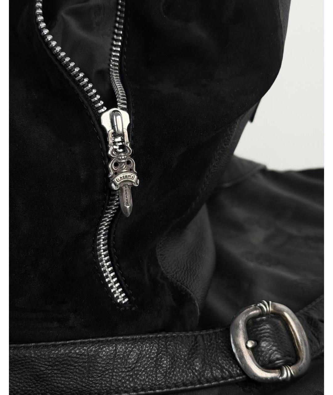 CHROME HEARTS Черный кожаный рюкзак, фото 4