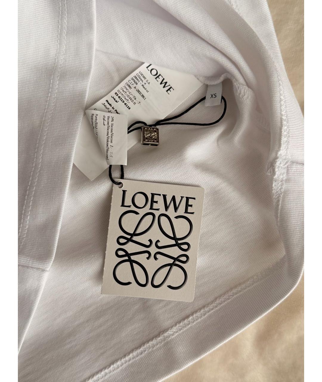 LOEWE Бирюзовая хлопковая футболка, фото 5