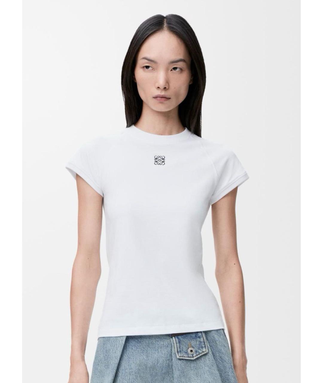 LOEWE Бирюзовая хлопковая футболка, фото 2