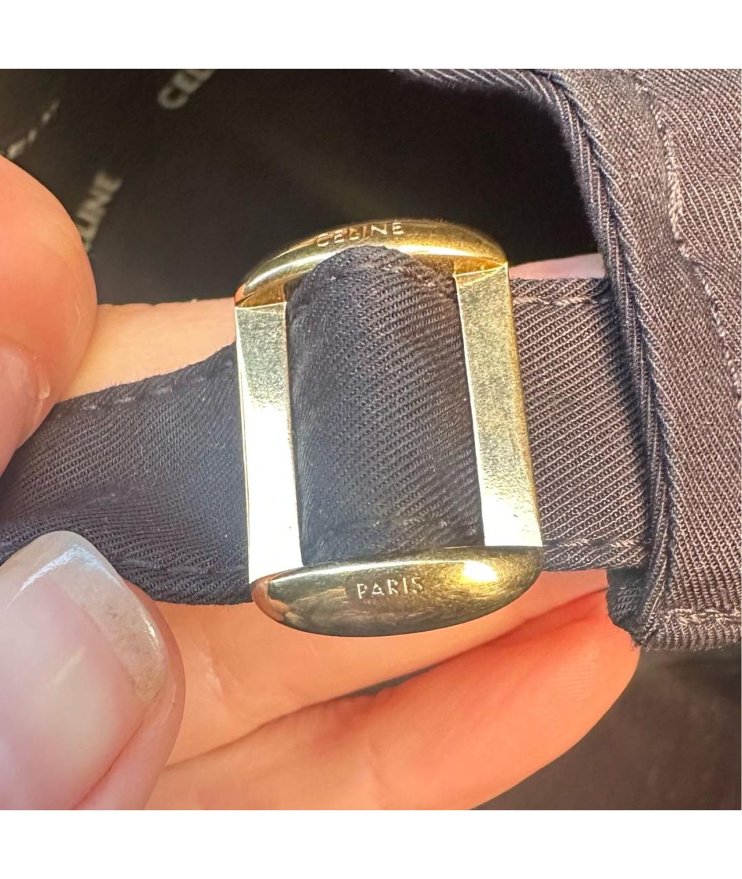 CELINE Черная кепка, фото 6