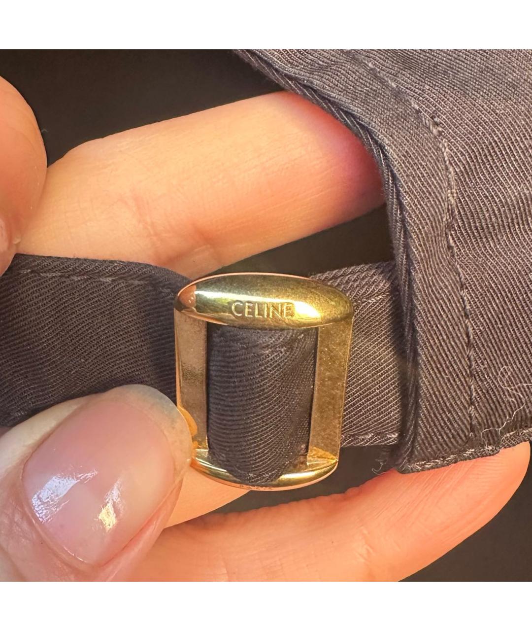 CELINE Черная кепка, фото 5