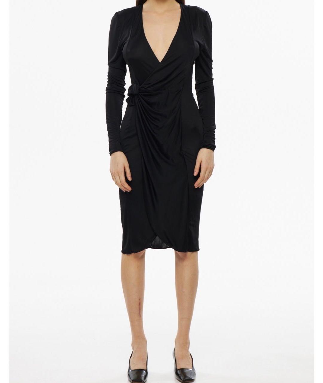 VETEMENTS Черное вискозное вечернее платье, фото 9