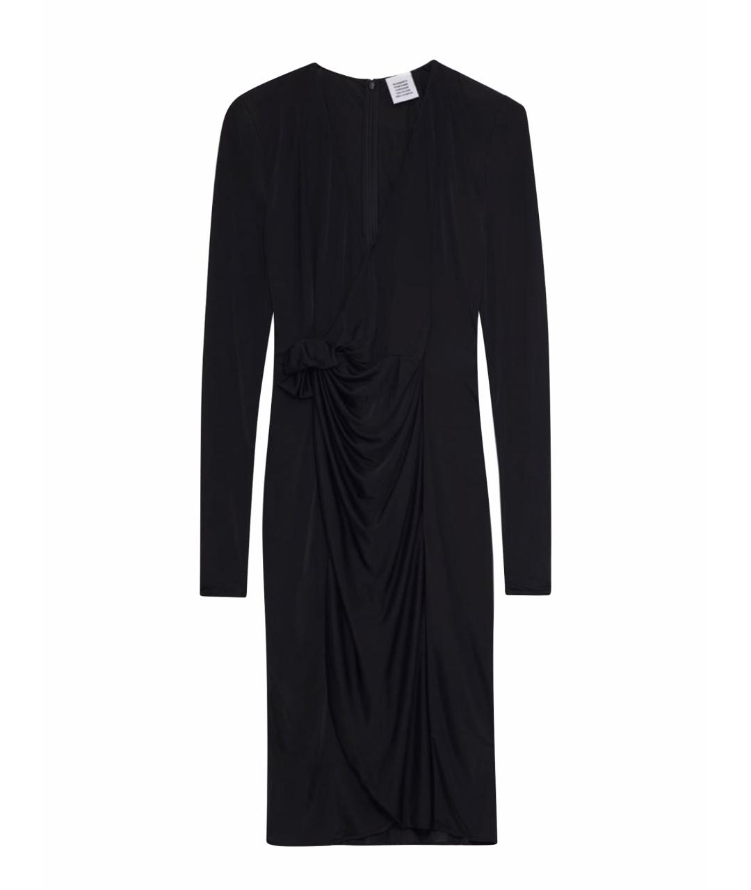 VETEMENTS Черное вискозное вечернее платье, фото 1