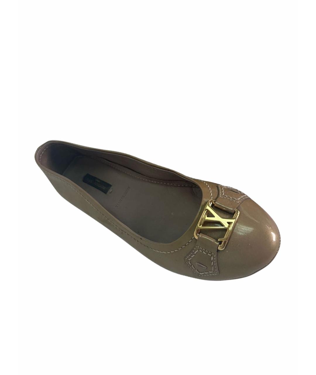 LOUIS VUITTON Бежевые кожаные туфли, фото 1
