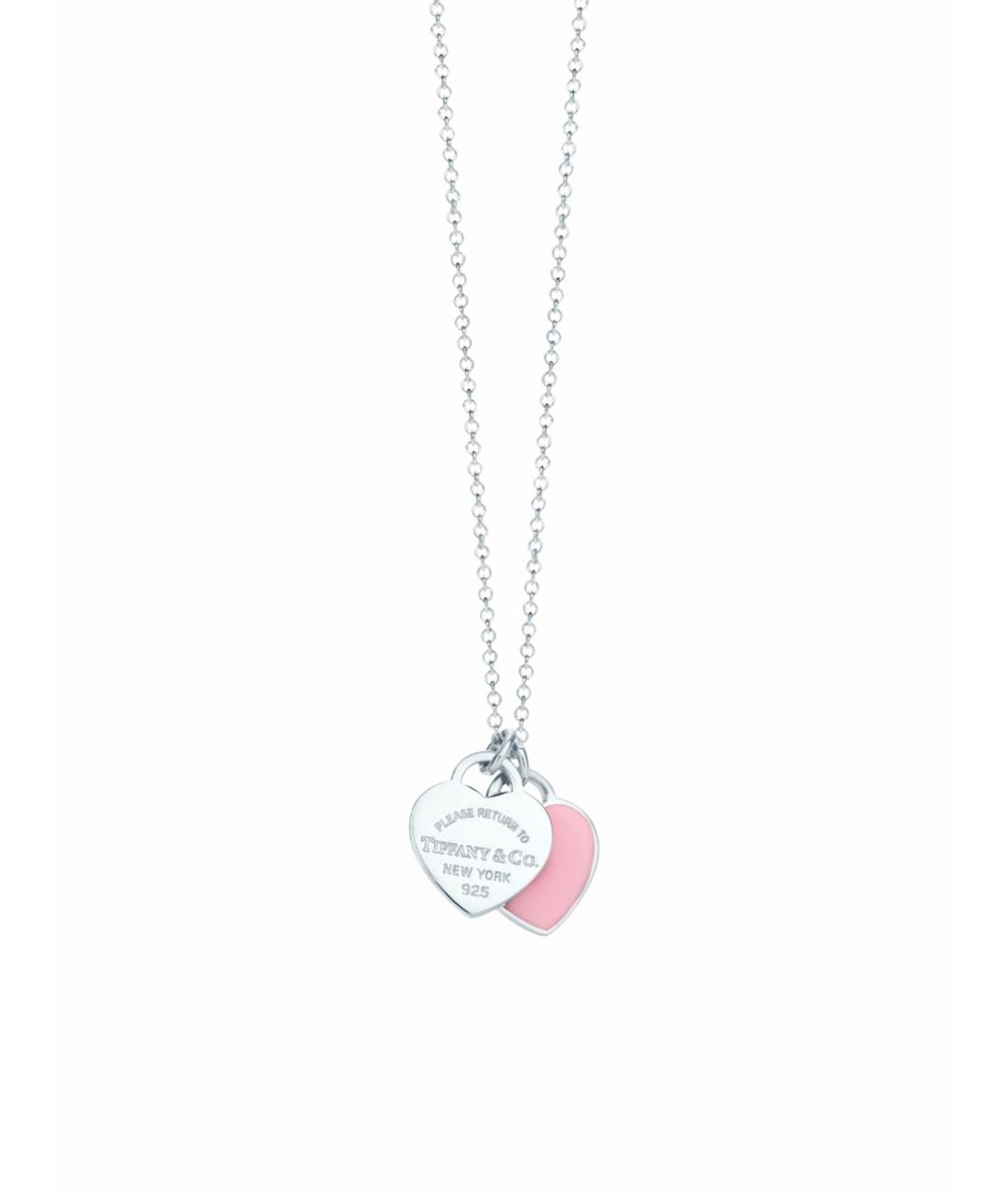 TIFFANY&CO Бордовое серебряное колье, фото 1