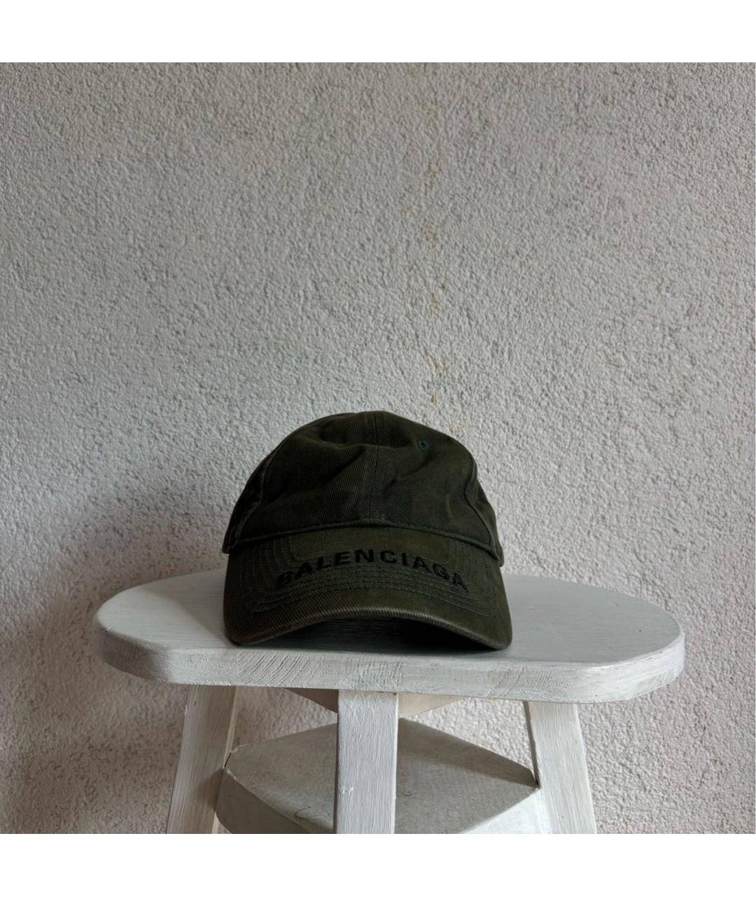 BALENCIAGA Хаки хлопковая кепка/бейсболка, фото 5