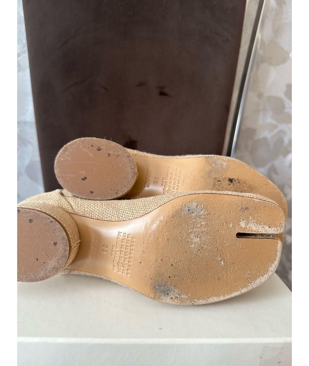 MAISON MARGIELA Бежевые ботильоны, фото 4