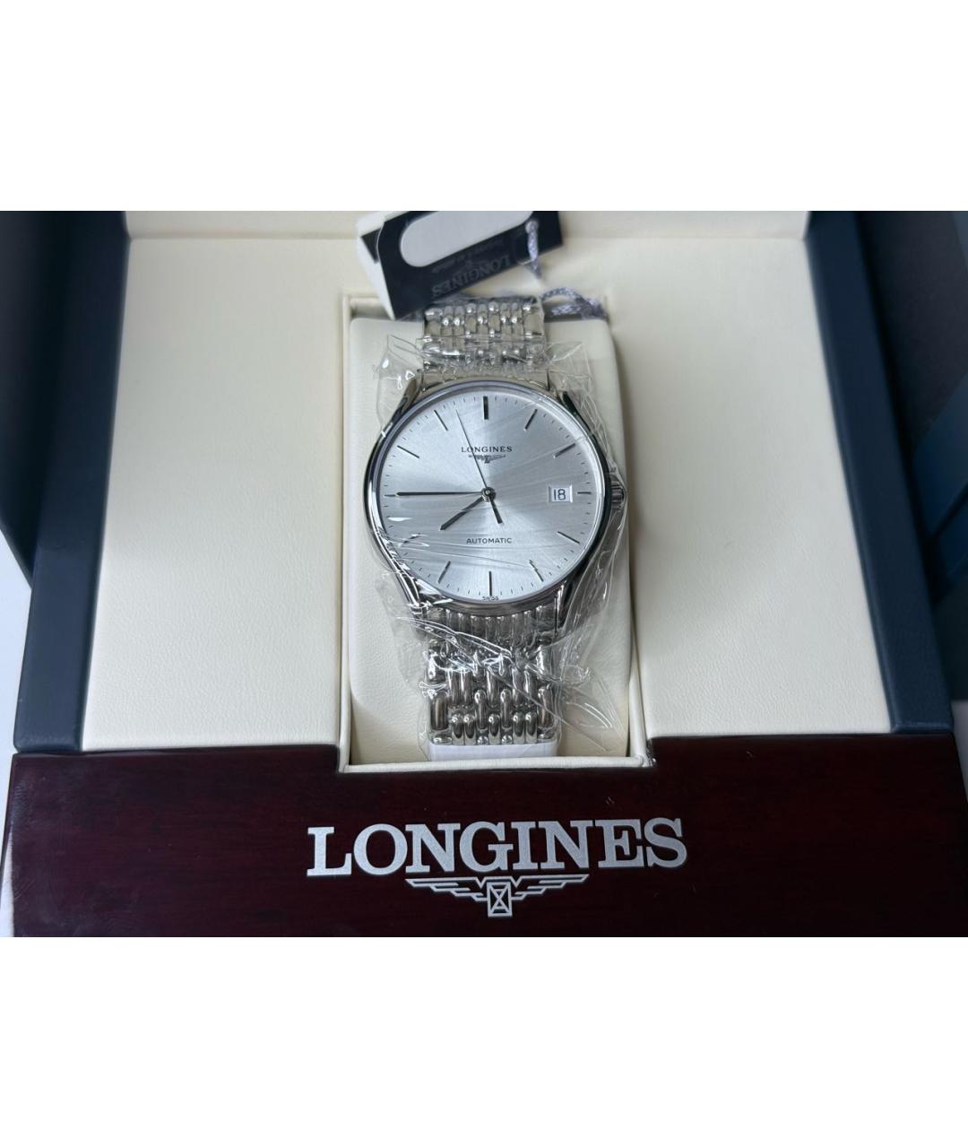 LONGINES Серебряные металлические часы, фото 4