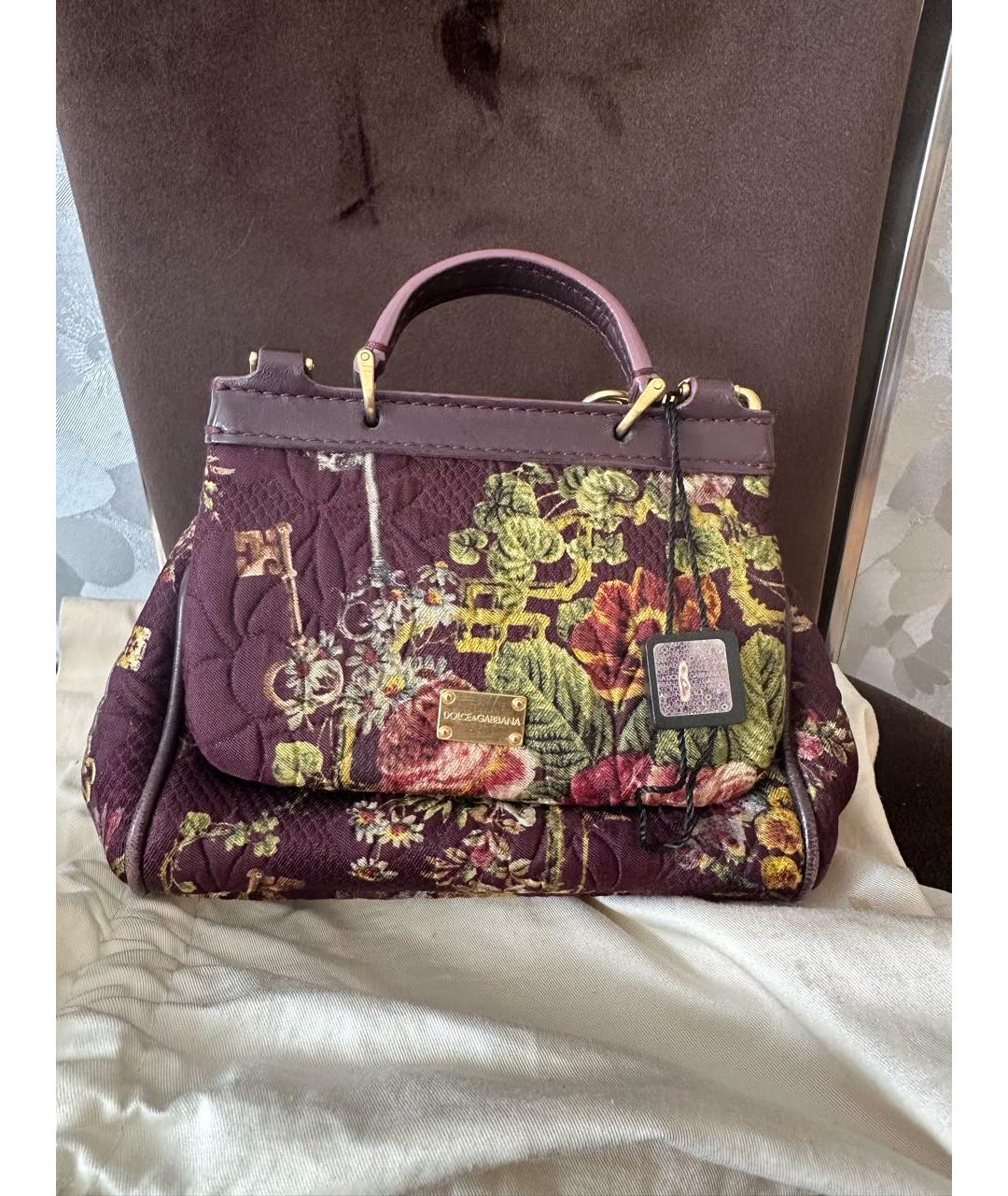 DOLCE&GABBANA Бордовая сумка, фото 6