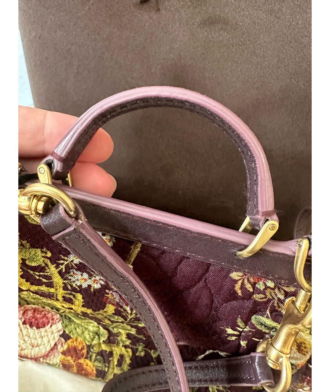 DOLCE&GABBANA Бордовая сумка, фото 2