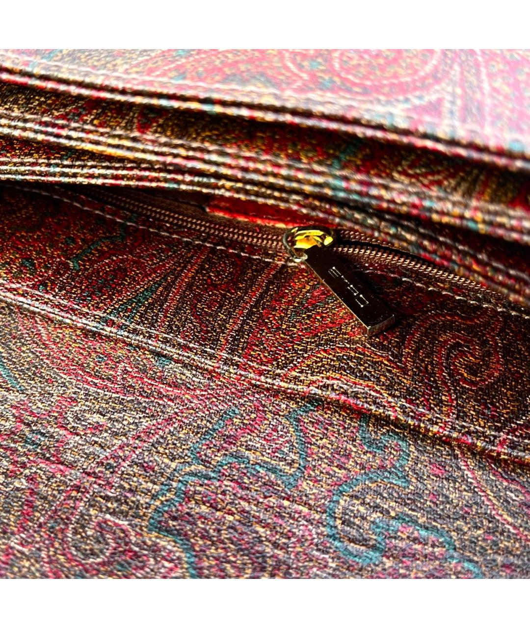 ETRO Красная кожаная сумка через плечо, фото 6