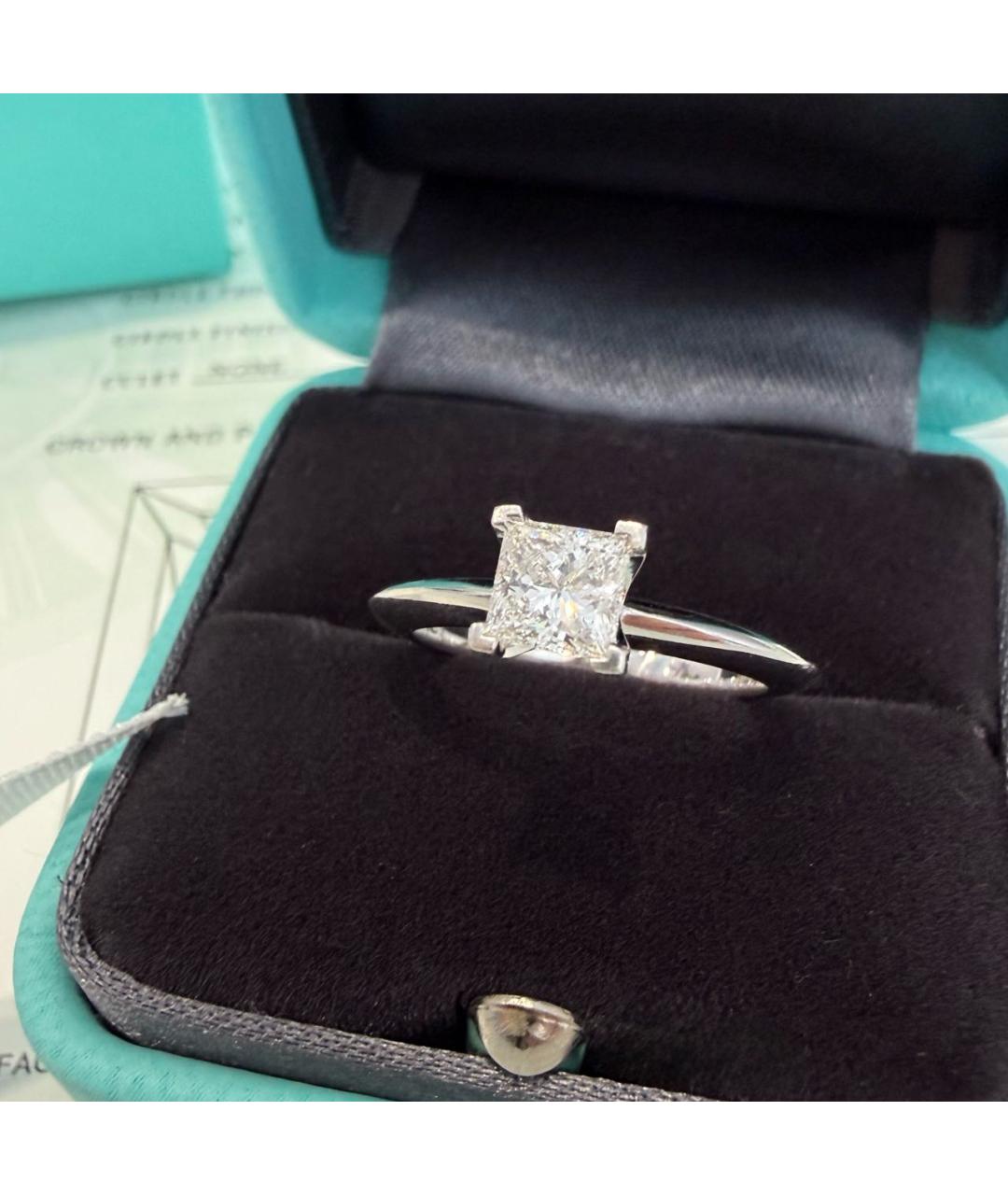 TIFFANY&CO Серебряное платиновое кольцо, фото 2