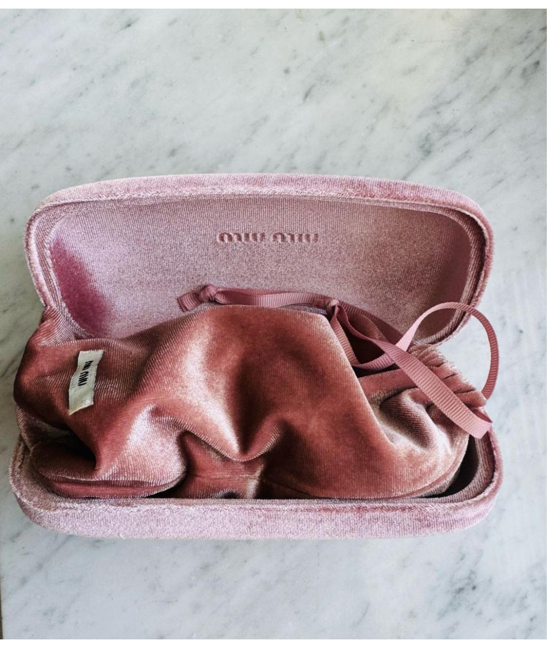 MIU MIU Черные металлические солнцезащитные очки, фото 5