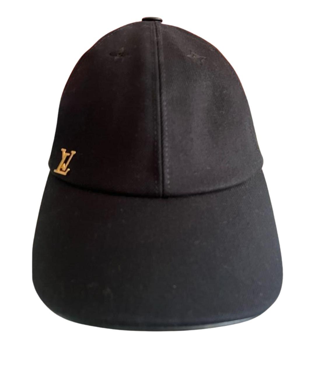 LOUIS VUITTON Черная хлопковая кепка, фото 9