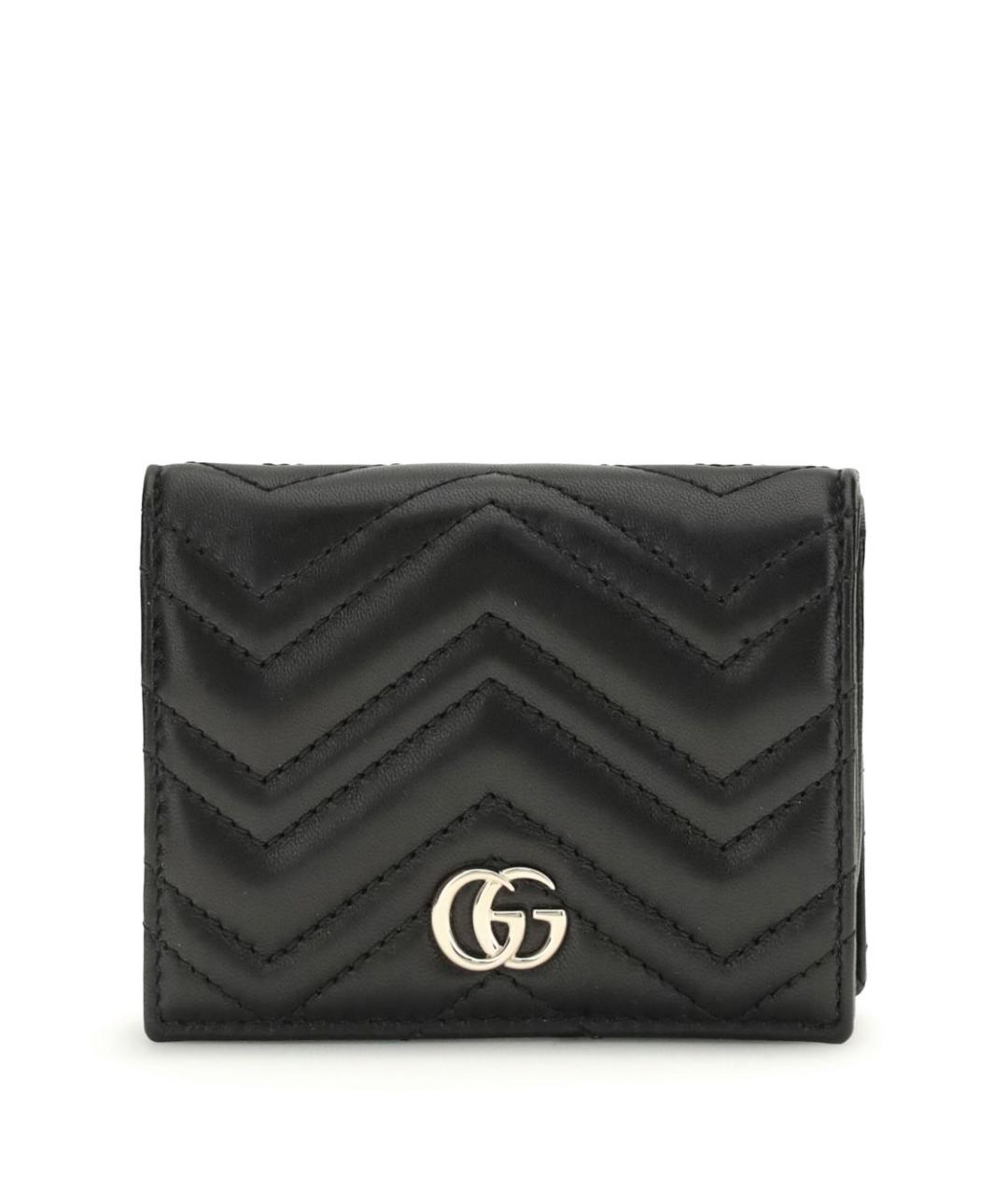 GUCCI Черный кожаный кошелек, фото 1