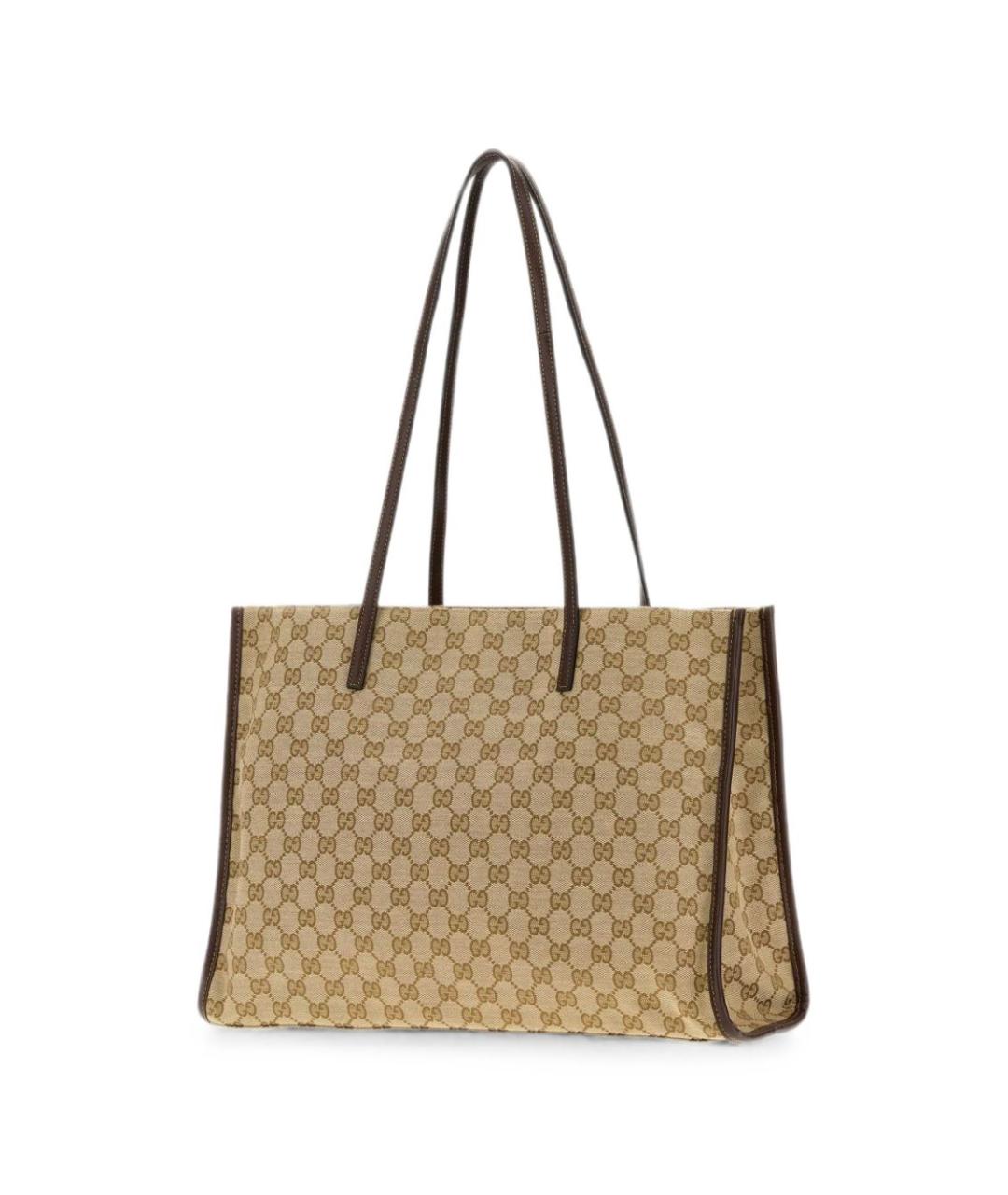 GUCCI Бежевая сумка тоут из канвы, фото 2