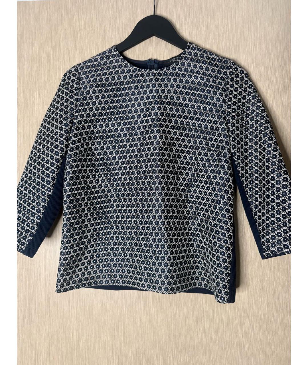 WEEKEND MAX MARA Темно-синий полиэстеровый костюм с брюками, фото 5