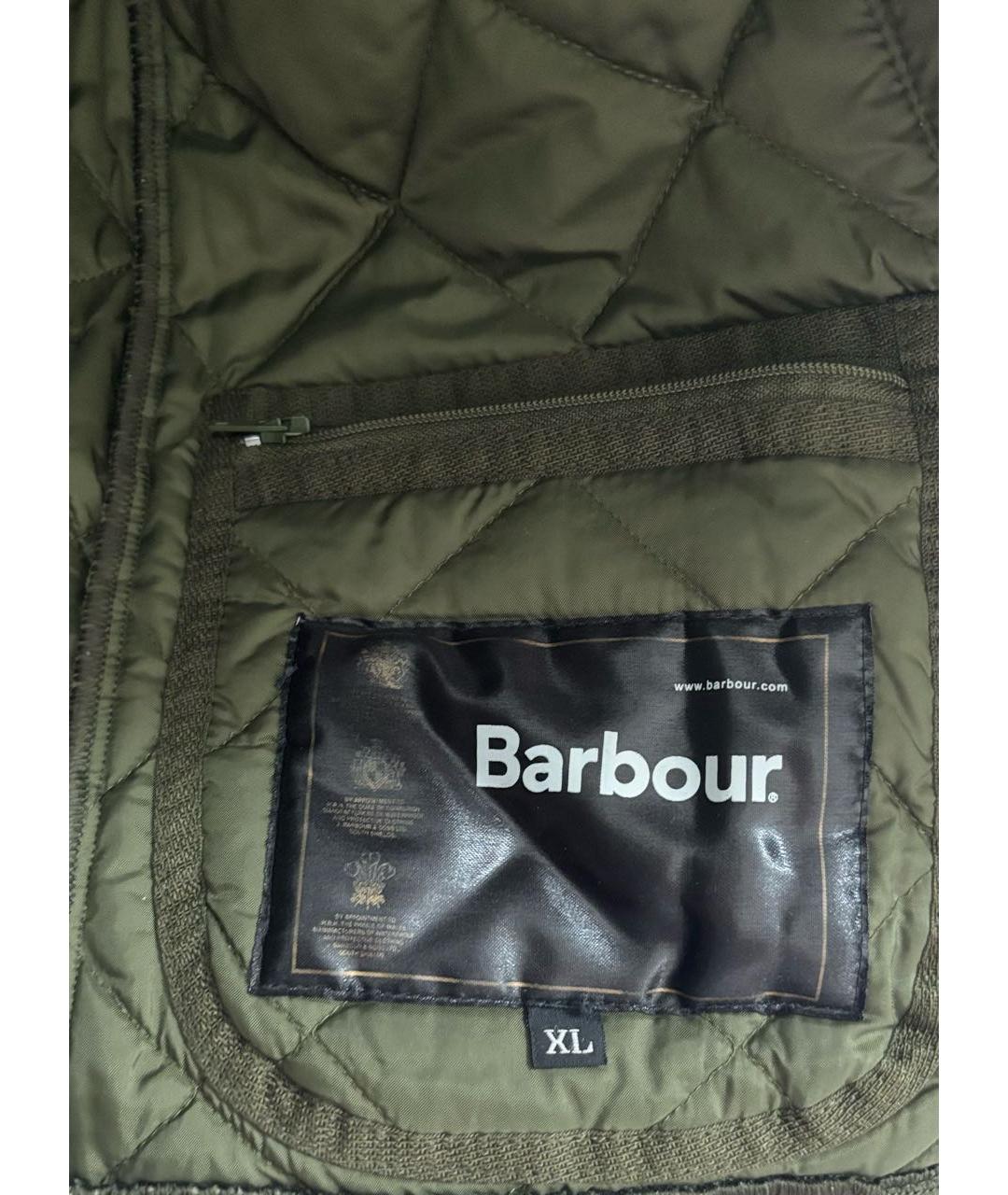 BARBOUR Хаки синтетическая куртка, фото 3
