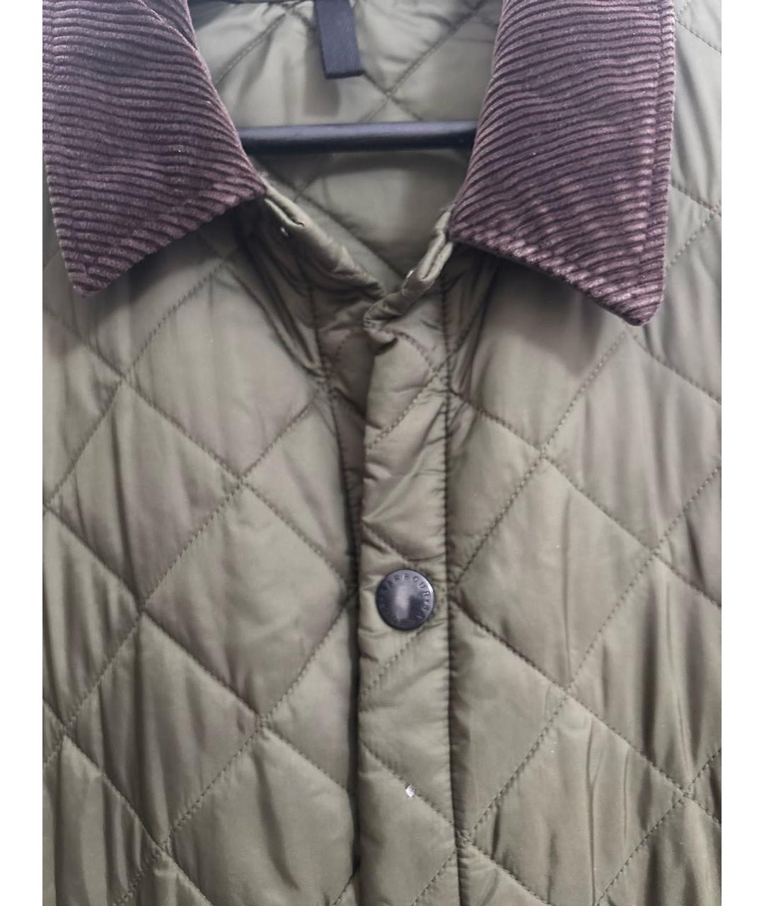 BARBOUR Хаки синтетическая куртка, фото 4