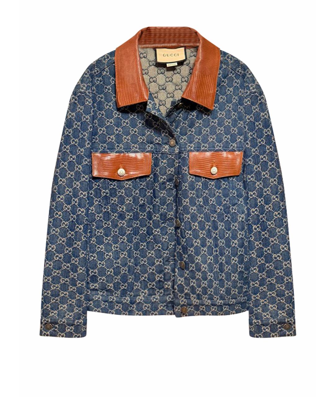 GUCCI Синяя деним куртка, фото 1